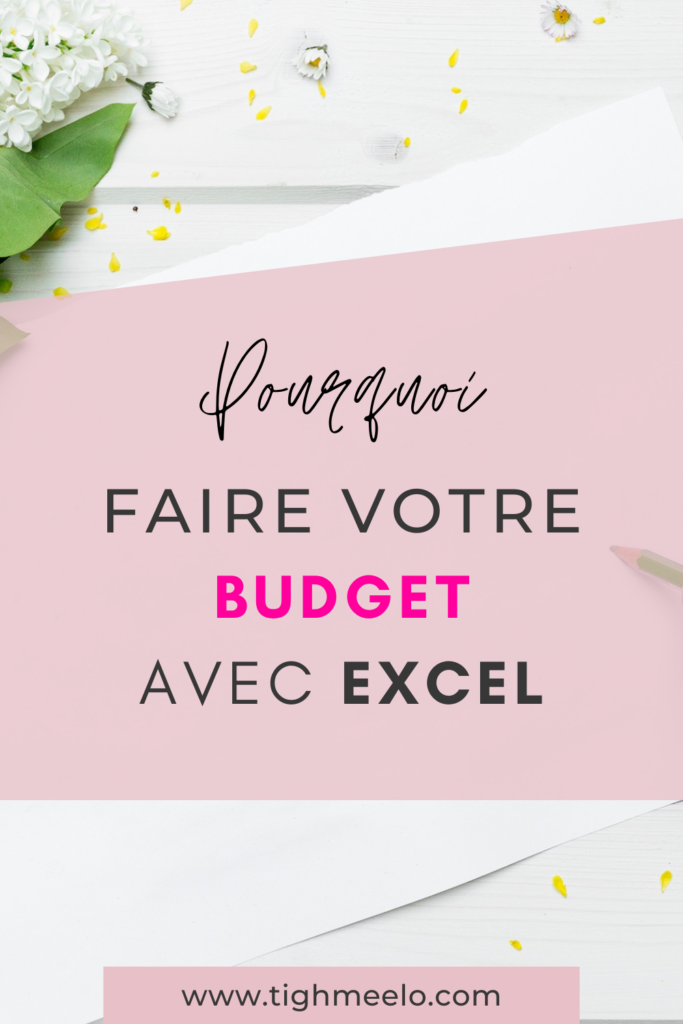 Budget avec Excel